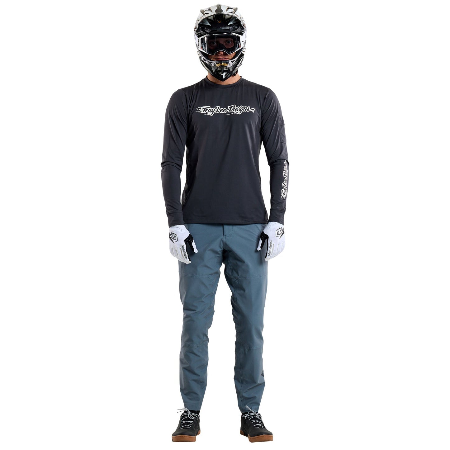Ruckus Long Sleeve Ride Tee Burn Out Carbon
